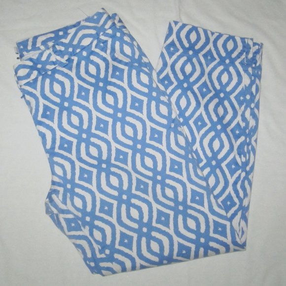 VINEYARD VINES Chambray Blue & White Cropped Pants - Picture 4 of 7